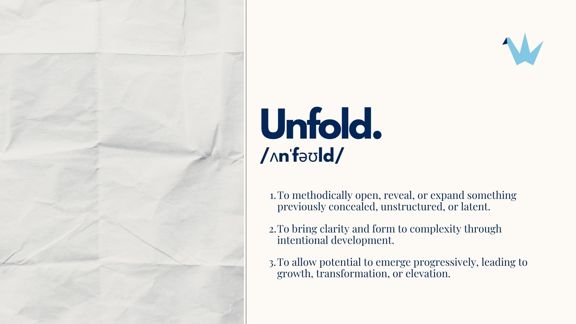 Unfold Agency brand board 2